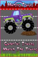 Monster Trucks For Girls:Match الملصق