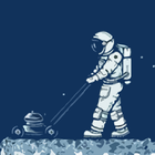 Walking on the moon icon
