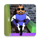 Neon Squirrel 3D icon