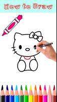 ็How to Draw Hello Kitty poster