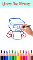 How to Draw Minecraft Cartaz