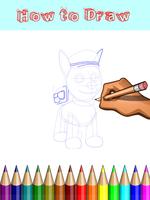 برنامه‌نما How to Draw Paw Patrol عکس از صفحه