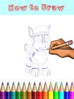 How to Draw Paw Patrol captura de pantalla 3