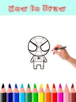 برنامه‌نما How to Draw Spiderman عکس از صفحه