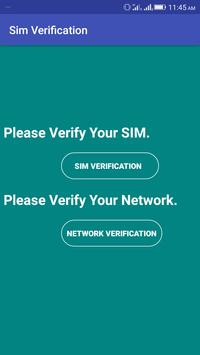 Sim & Network Verification screenshot 1