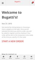 Bugatti's Online Ordering poster