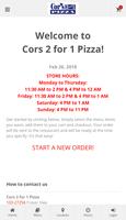 Cors 2 for 1 Pizza 海報