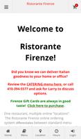 Ristorante Firenze Ordering الملصق