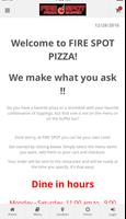 Fire Spot Pizza Ordering Poster