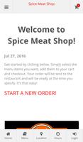 Spice Meat Shop Ordering Affiche