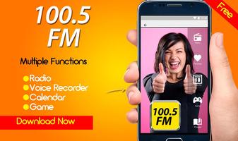 100.5 Radio plakat