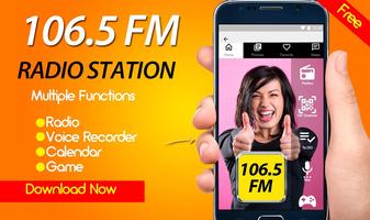 106.5 FM Radio Station Online Free Radio Affiche