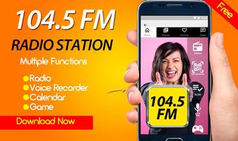 Radio Station 104.5 FM Online Free Radio Affiche