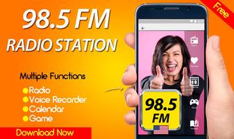 98.5 Radio Station FM USA الملصق