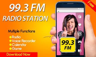 99.3 Radio Station Apps Online Free Radio FM Affiche