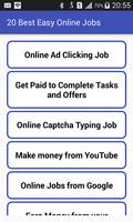 Poster 20 Best Easy Online Jobs