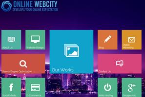 Online Web City Web Design KL Cartaz