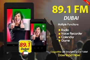 89.1 FM Radio Dubai Online Free Radio captura de pantalla 1