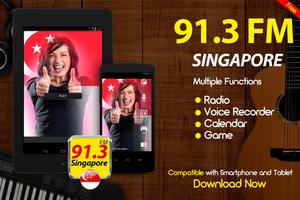 91.3 FM Radio Singapore Online Free Radio ảnh chụp màn hình 2