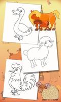 Farm animals coloring book 截图 3
