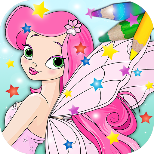 Fairy coloring book pages