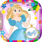 Paint princess Cinderella icon