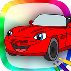 Cars coloring pages for kids icône