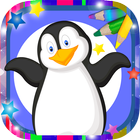 Paint magic penguins ikona