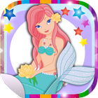 Mermaid stickers icon
