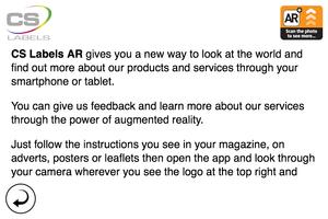 CS Labels AR screenshot 1
