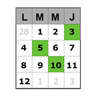 Calendars/dates recorder ícone