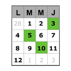 Icona Calendars/dates recorder