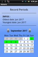 3 Schermata Calendars/dates recorder