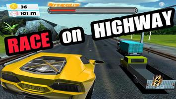 Crazy Racer Traffic 3D - Free poster