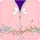 Pink zipper lock screen APK