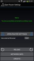 Open Router Settings Affiche
