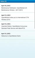 OpenMarket Alerts screenshot 1