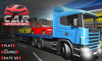 Car Transporter Truck Driver Affiche