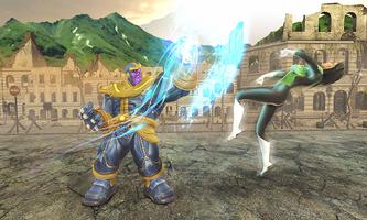 Real Future Superhero Fight-Thanos Battle Mania 3D capture d'écran 3