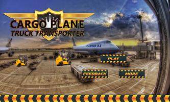 Transporter Truck Cargo Plane الملصق