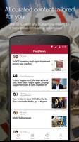 FeedNews: AI curated news app poster