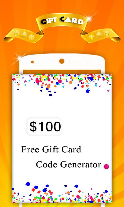 Free Gift Card Generator For Android Apk Download