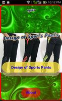 Design of Sports Pants Affiche