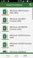Guide Functions in Excel Affiche