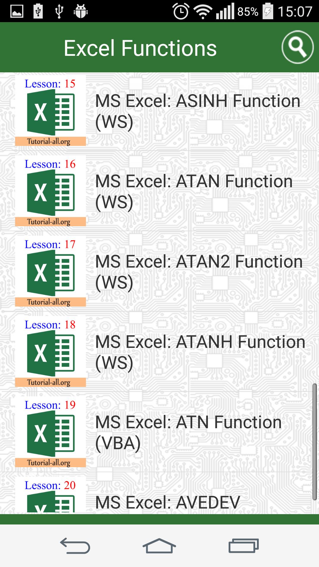 Guide Functions In Excel For Android Apk Download - roblox atan2