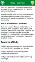 Learning Ruby programming capture d'écran 1