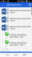 Tutorial for MS Word Free poster