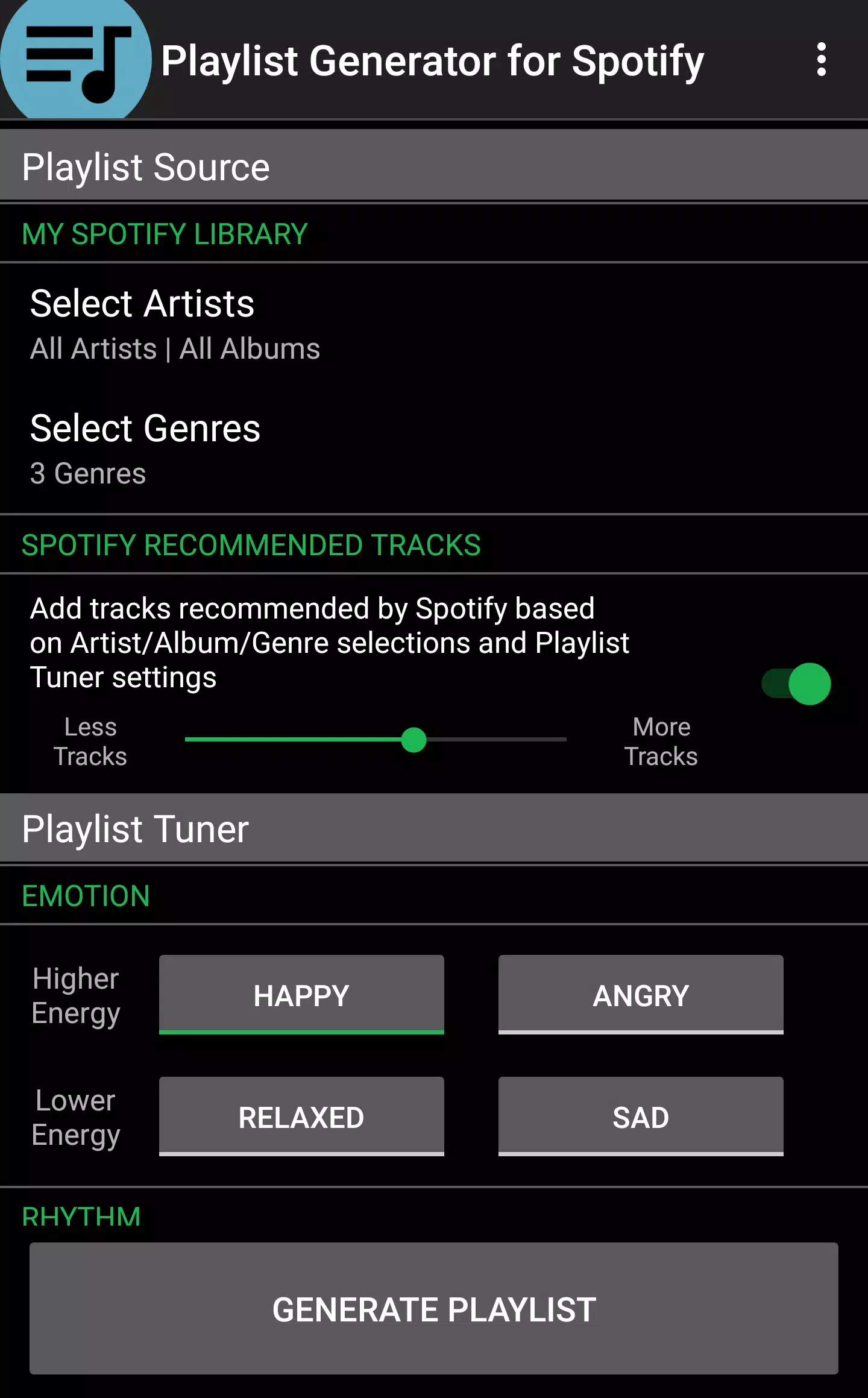 Playlist Generator for Spotify APK for Android Download