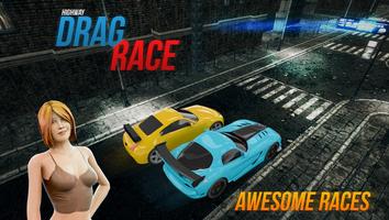 Highway Drag Race تصوير الشاشة 3