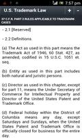US Trademark Law (37 CFR) capture d'écran 2